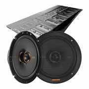 Kicker KSC6704, KS Series 6.75" 2-Way 4 Ohm Coaxial Speakers + Damping Kit Bundle
