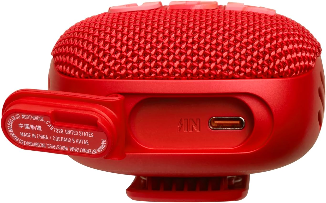 JBL WIND3SREDAM, Bluetooth Slim Handlebar Speaker - Red