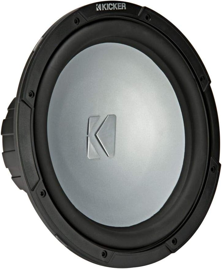 Kicker KM122, KM Series 12" Weather-Proof Subwoofer for Enclosures, 2-Ohm, 250W (45KM122)