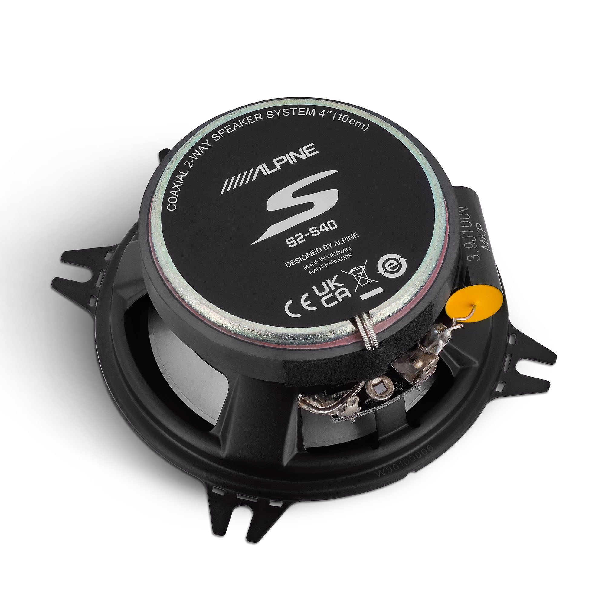 Alpine S2-S40, S Series 4" 2-Way Hi-Res Speakers + Sound Damping Kit Bundle