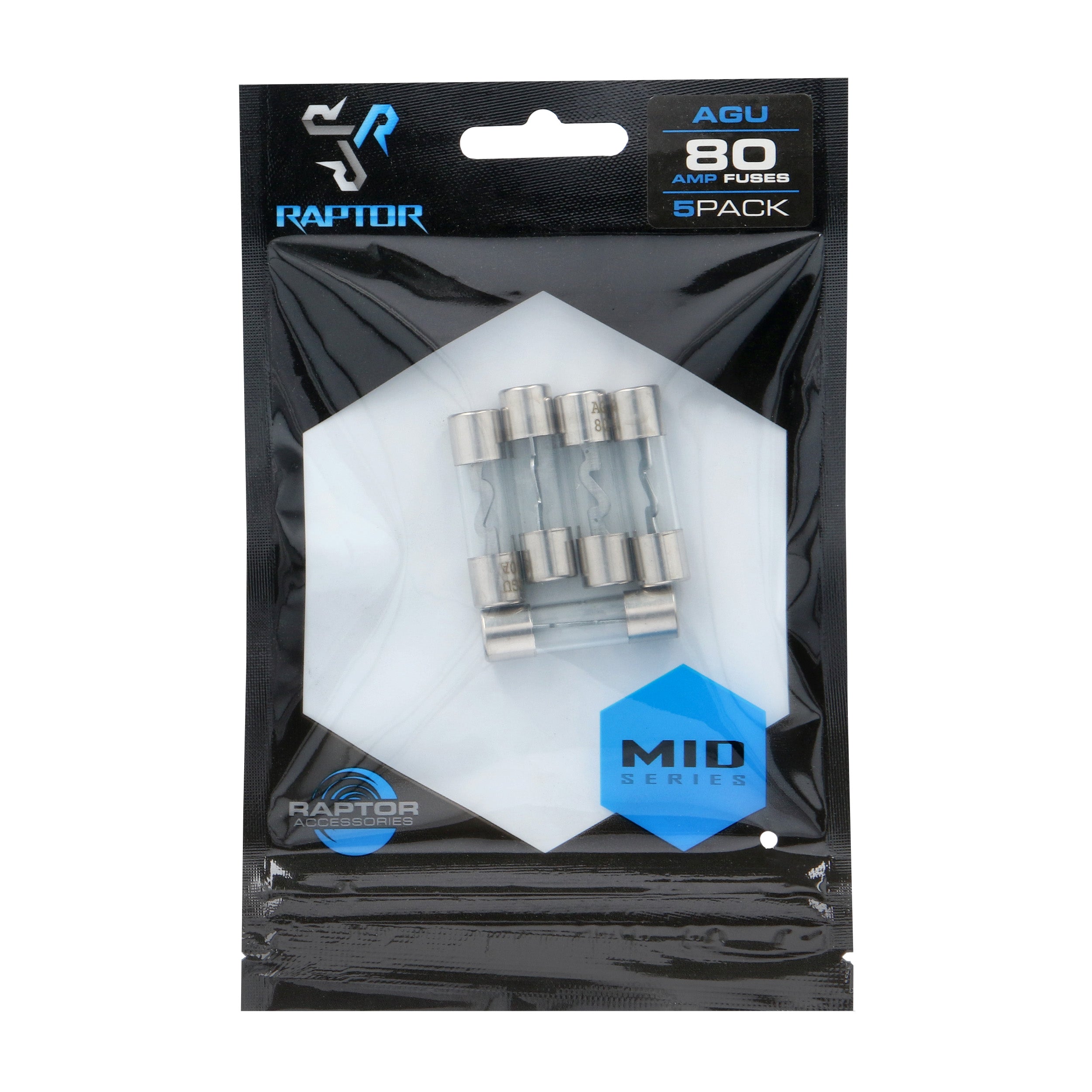 Raptor RAGU80-5, (5)Fuses AGU 80 Amp