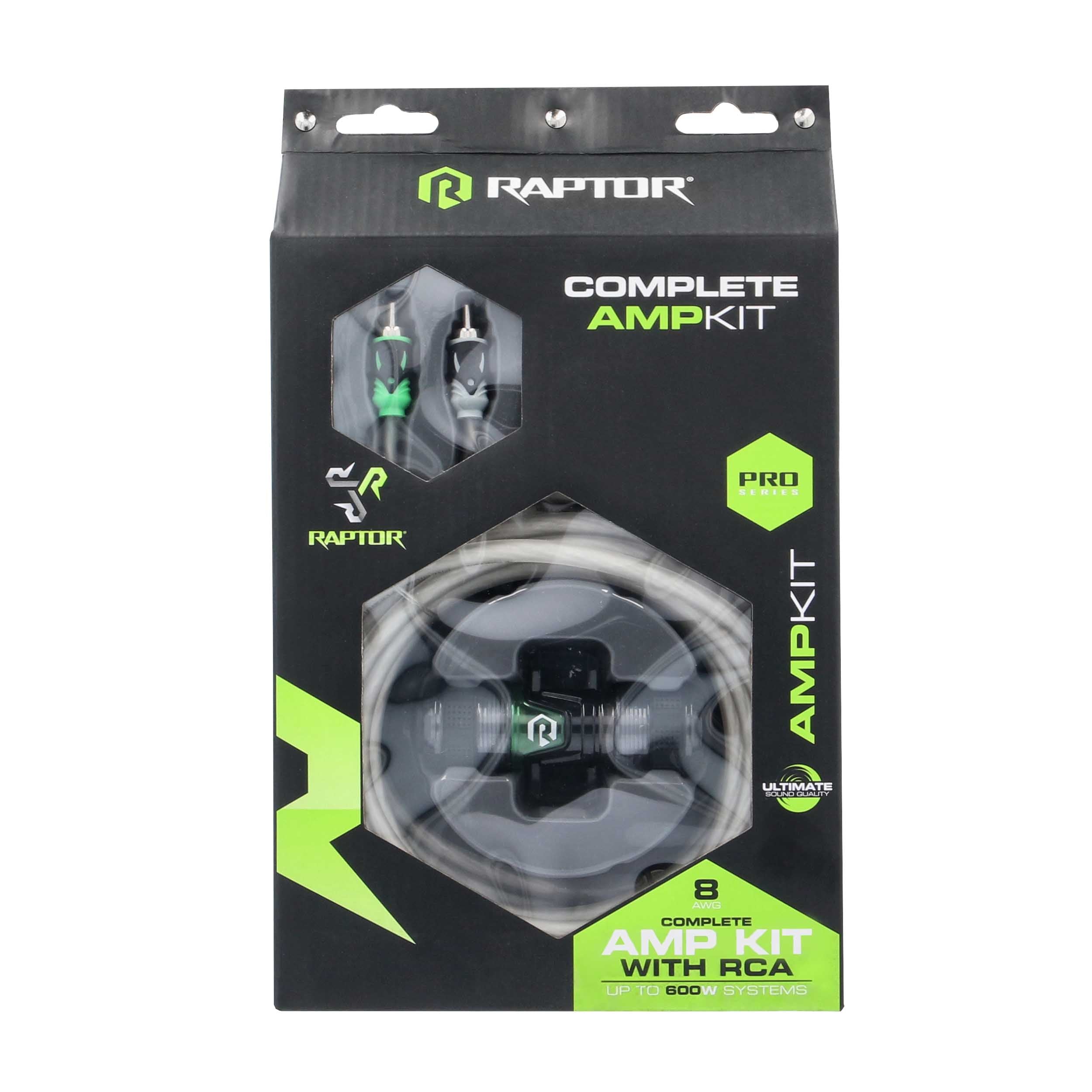 Raptor R5A8, Amp Kit 8ga RCA