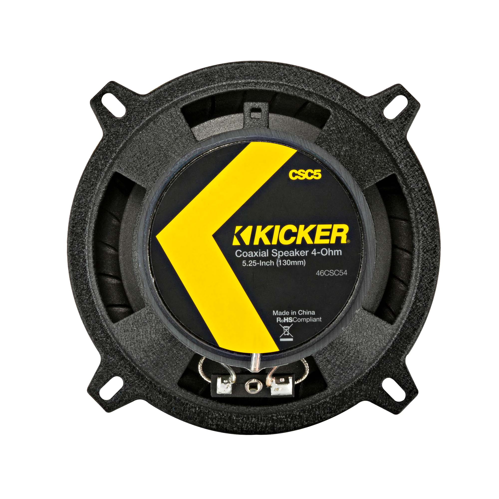 Kicker CSC54, CS Series 5.25" 2 Way Coaxial Car Speakers + Damping Kit Bundle