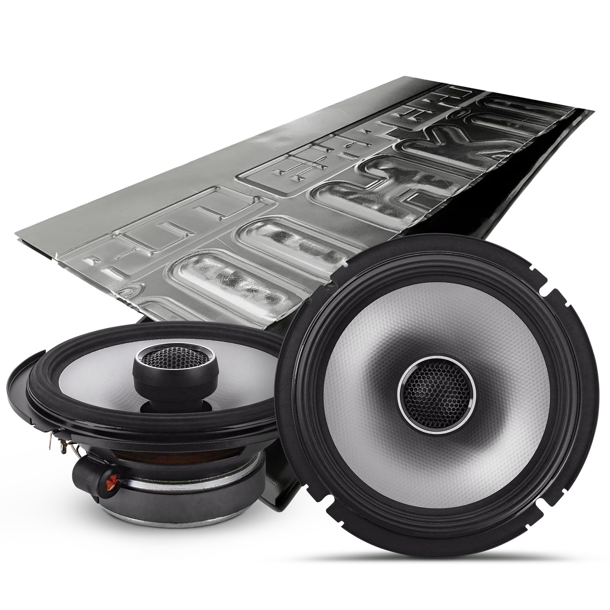 Alpine S2-S65, S Series 6.5" 2-Way Hi-Res Speakers + Sound Damping Kit Bundle