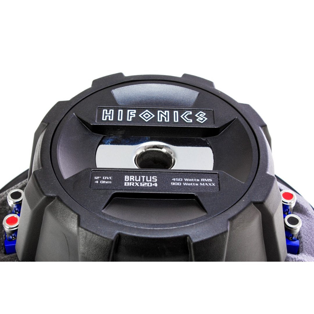 Hifonics BRX12D4, Brutus Series 12" 4 Ohm Dual Voice Coil Illuminated Subwoofer, 900W