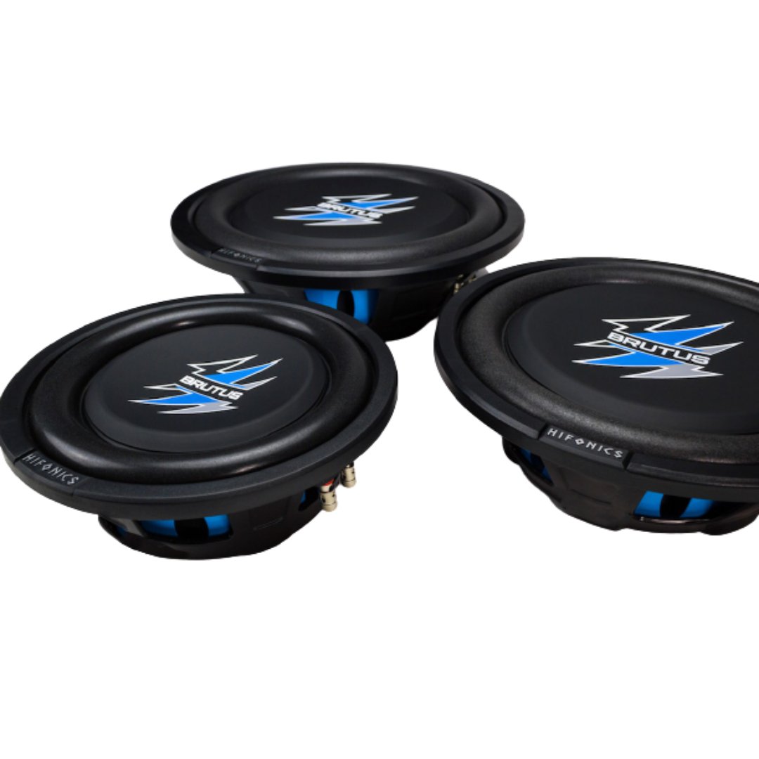 Hifonics BXS12D4, Brutus Series 12" Shallow Single Voice Coil Subwoofer, 500W