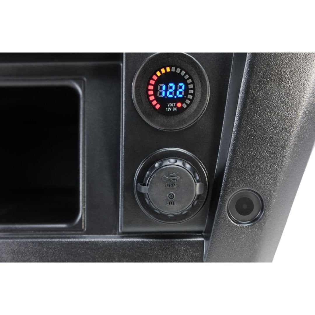 MB Quart PSAP-2, Waterproof Dash Mounted USB and 3.5mm Input with RCA and USB Extension Cable