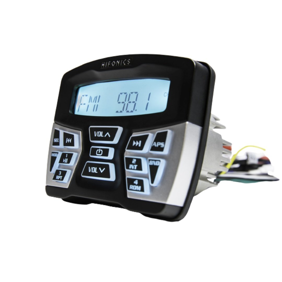 Hifonics TPS-MR1, TPS-MR1 In Dash Gauge Mount Radio with Bluetooth and Marine Certified