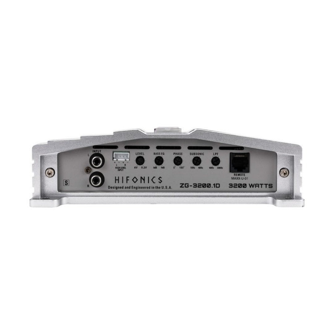Hifonics ZG-3200.1D, Zuez Gamma Class D Monoblock Subwoofer Amplifier, 3200W