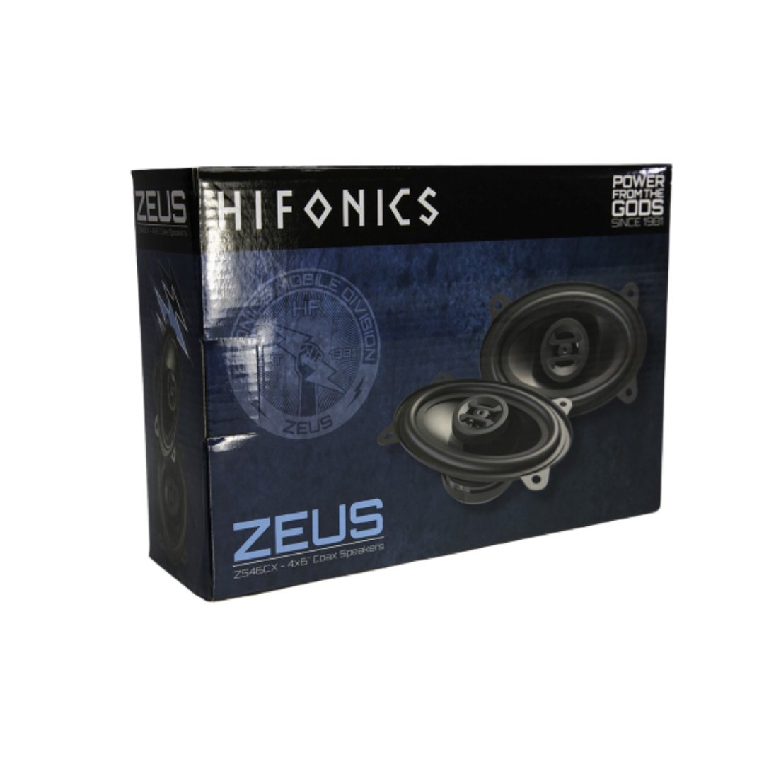 Hifonics ZS46CX, Zeus 4x6" Coaxial Speakers, 250 Watts