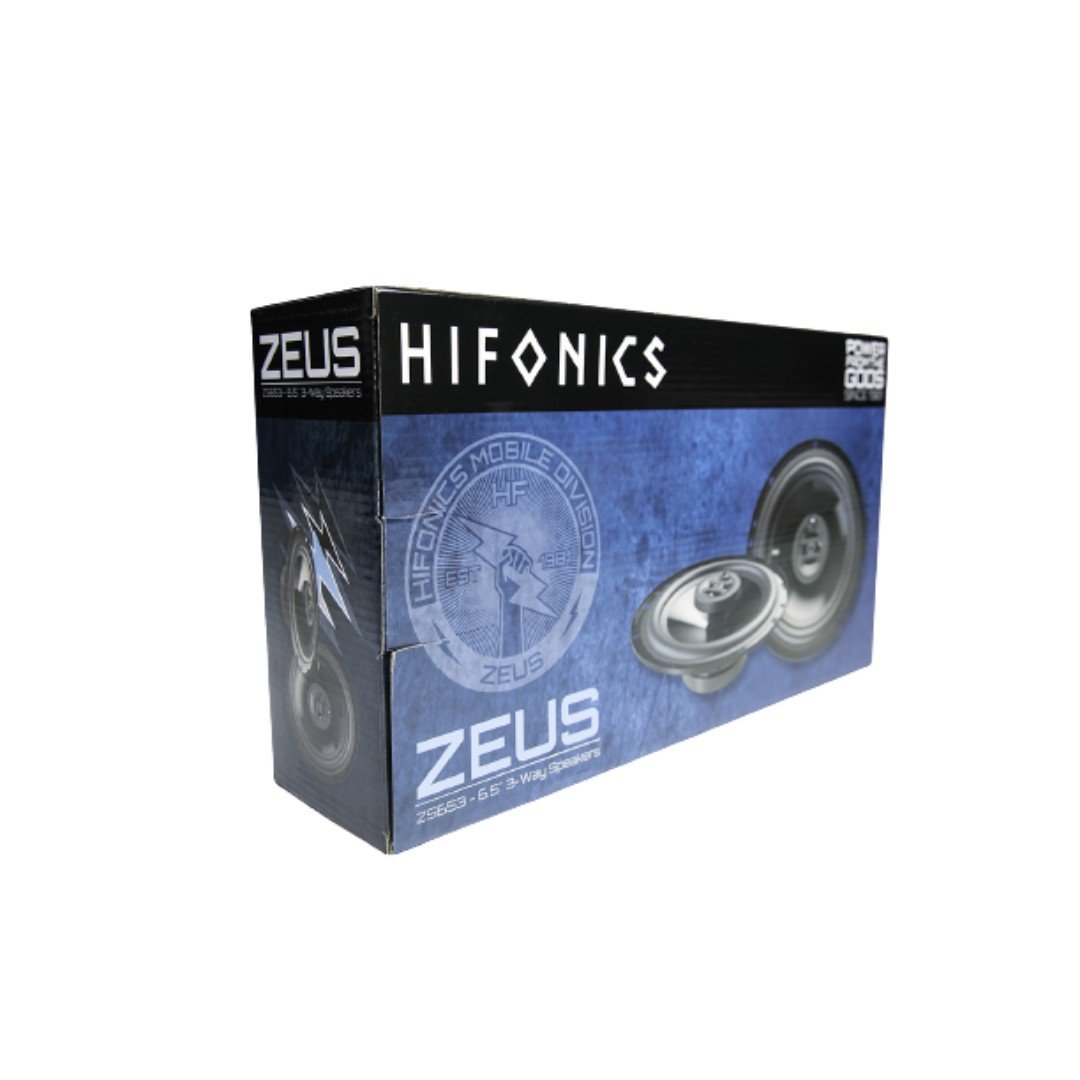Hifonics ZS653, Zeus 6.5" 3-Way Full Range Speakers, 300 Watts