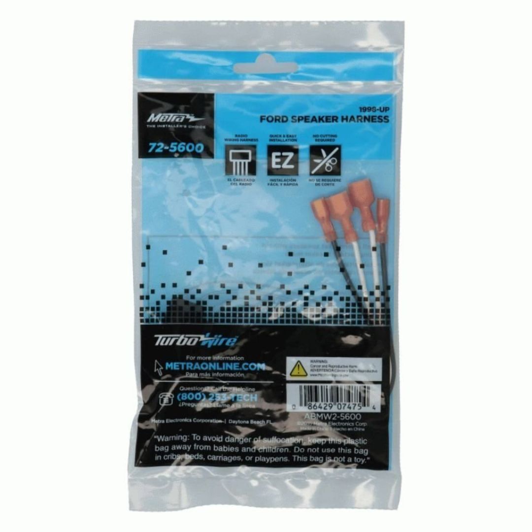 Metra 72-5600, Ford 1998-Up Speaker Harness - Pair