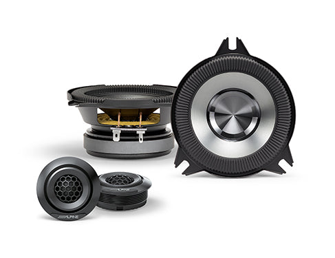 Alpine BRV-S40C, BassRev 4" 2-Way Component Speaker System