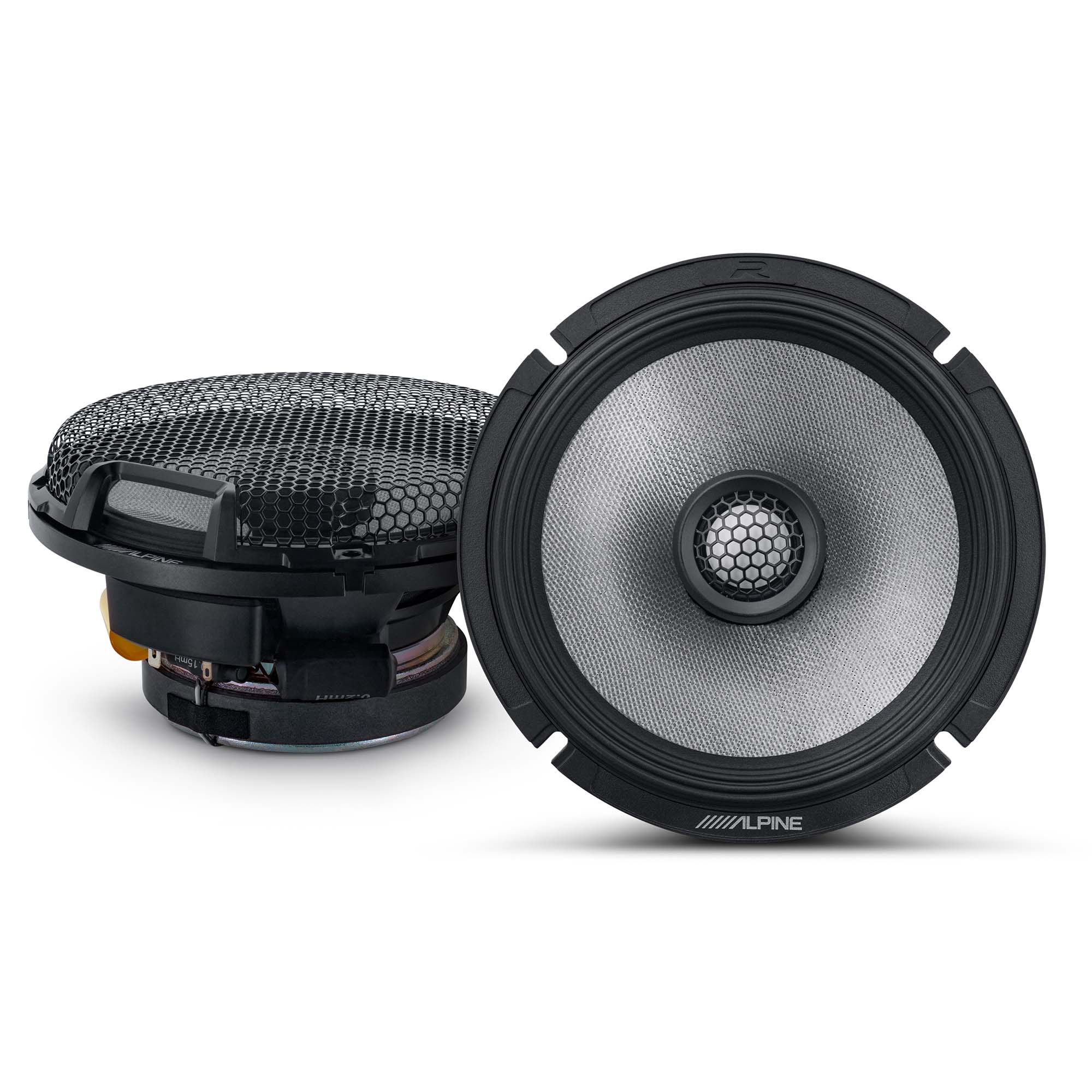 2x Alpine R2-S65, R Series 6.5" 2-Way Hi-Res Coaxial Speakers - Pair