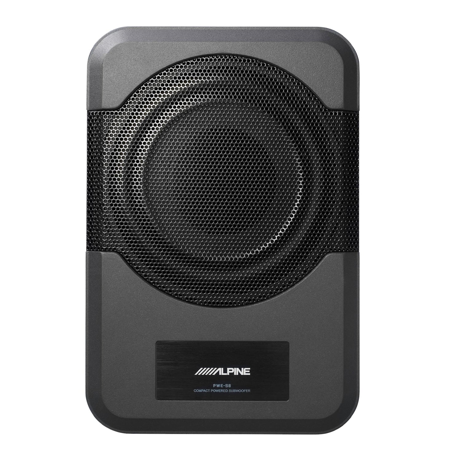 Alpine PWE-S8, Compact Shallow Mount Powered 8" Subwoofer (OB)