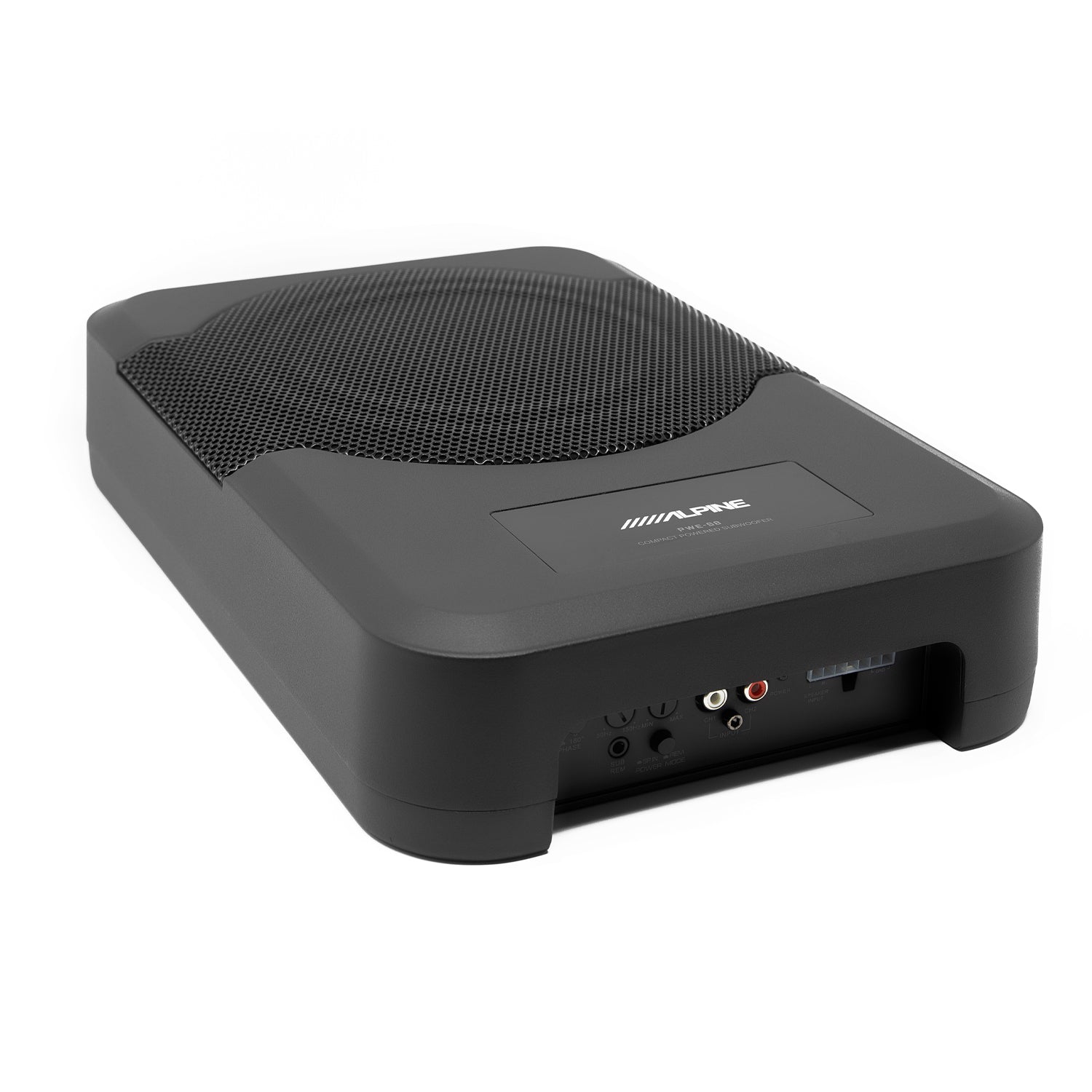 Alpine PWE-S8, Compact Shallow Mount Powered 8" Subwoofer (OB)