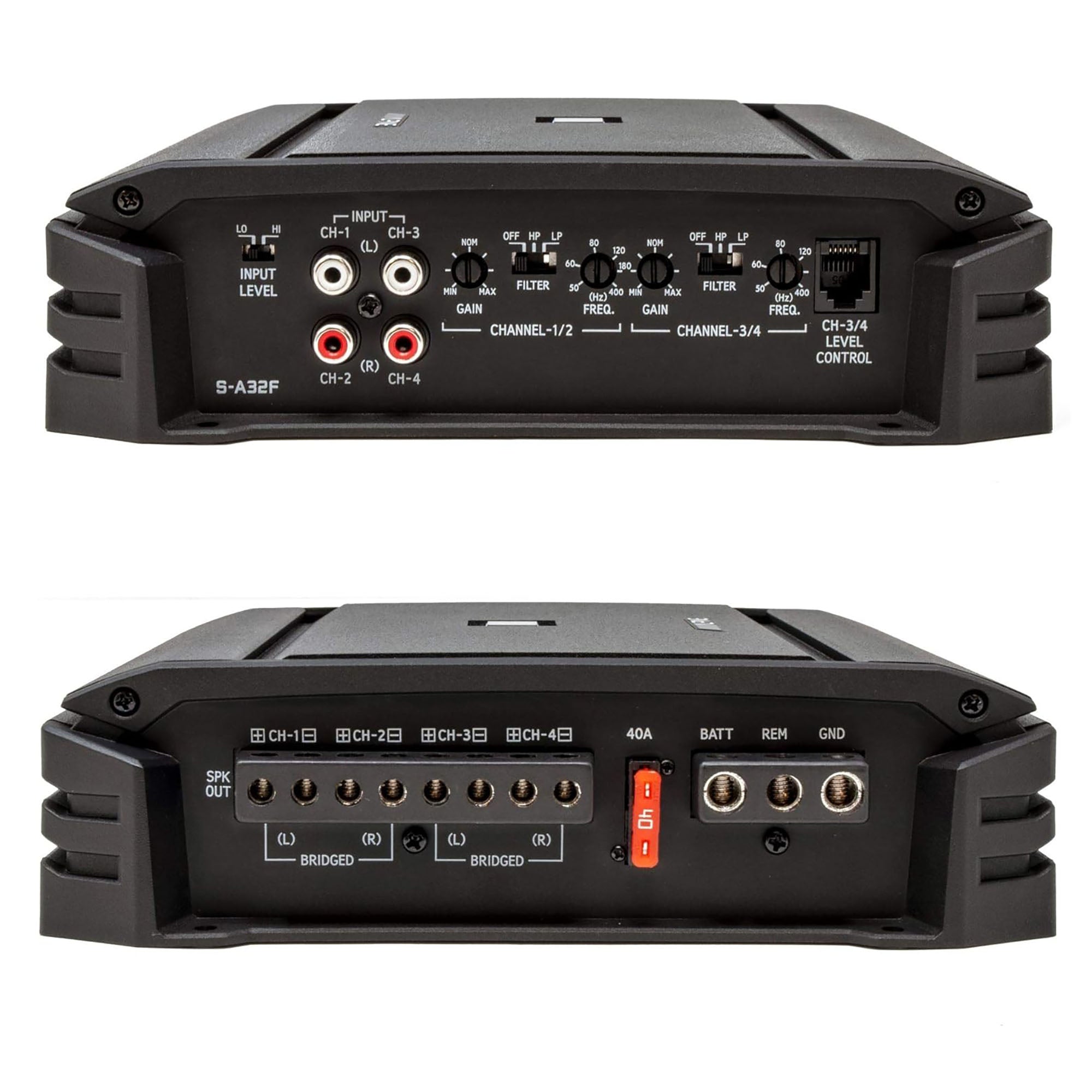 Alpine HDZ-65, Status Series Hi-Res 6.5" 2-Way Coaxial Speakers + S-A32F 320W 4-Channel Amplifier Bundle