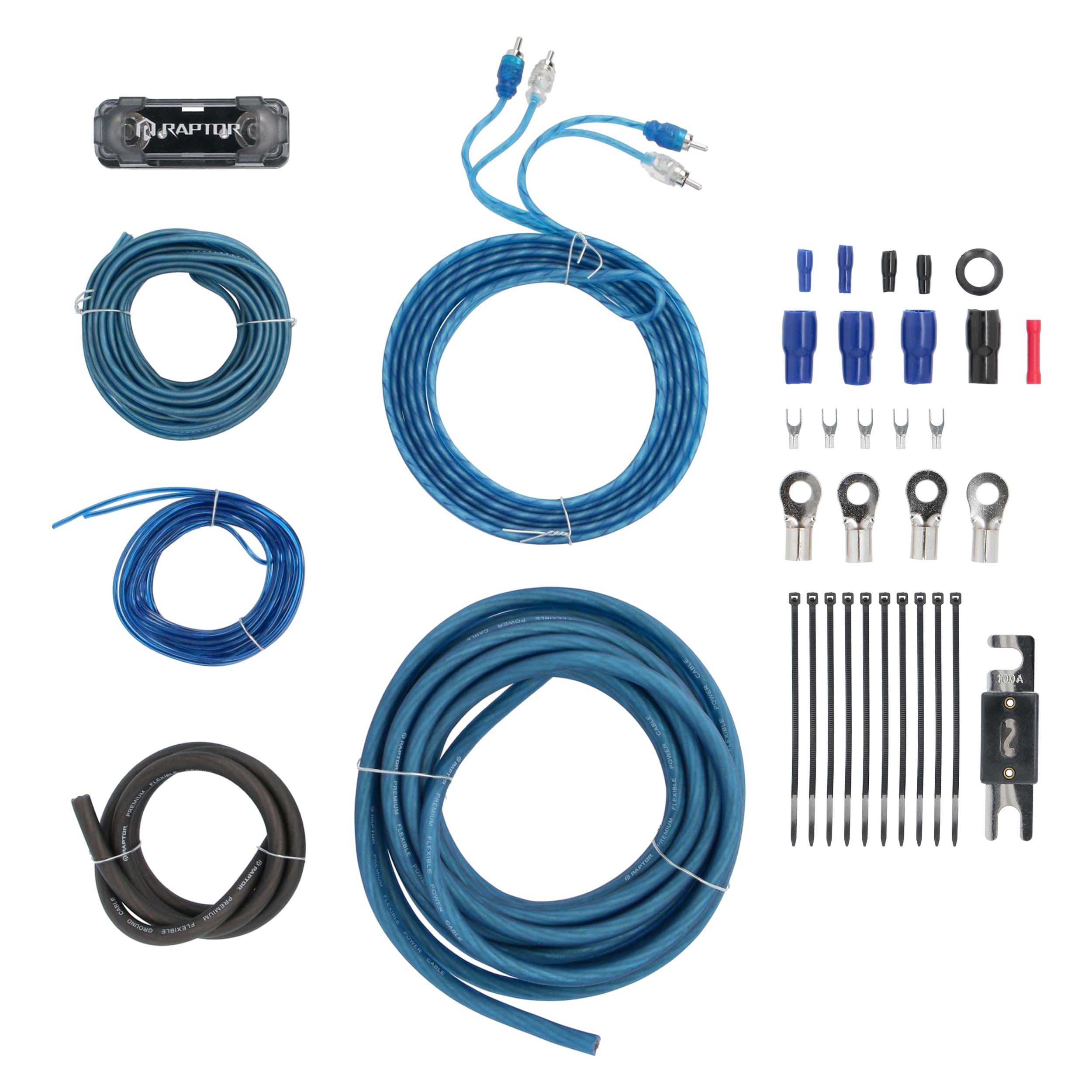 Raptor R2AK4, Amp Kit 4ga RCA