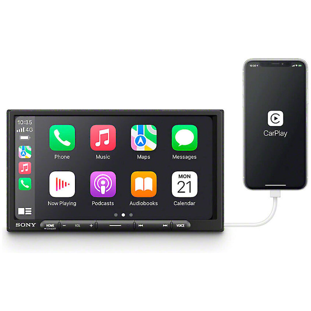 Sony XAV-AX3700, 6.95" Double Din Digital Multimedia Receiver w/ Apple CarPlay® and iDatalink® Maestro® Compatibility