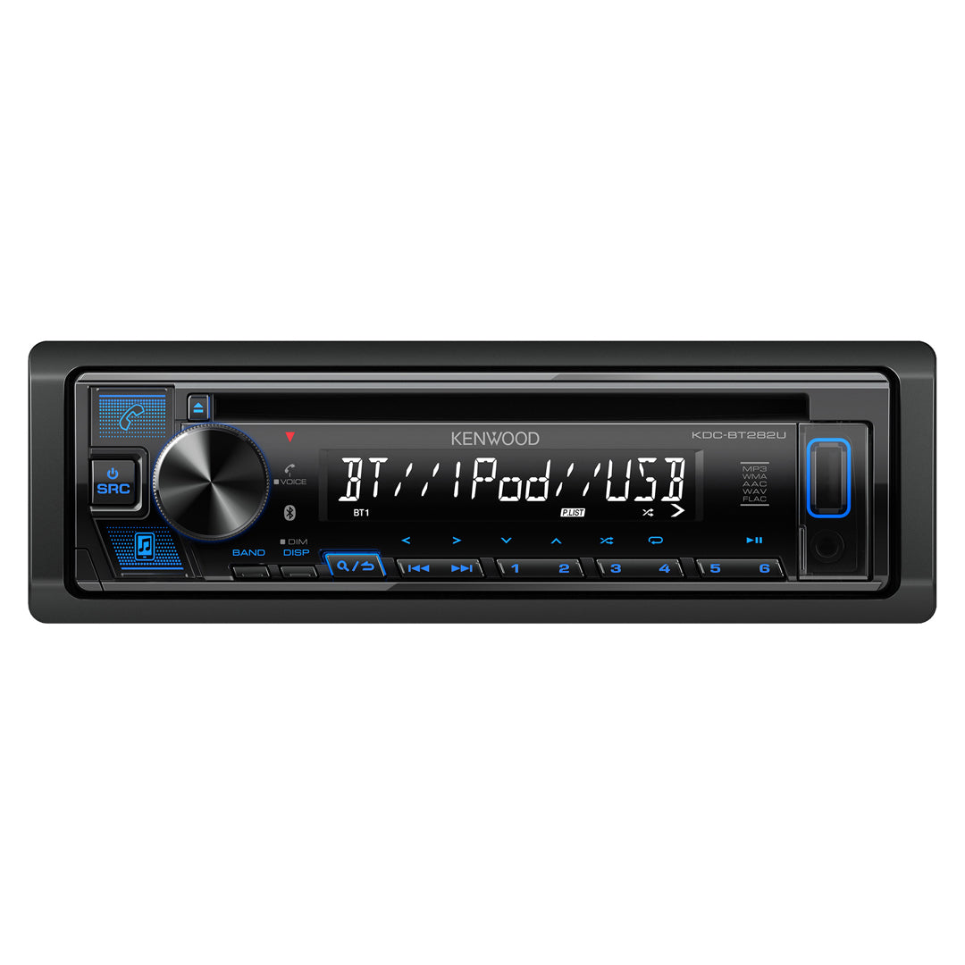 Kenwood KDC-BT282U, Bluetooth CD Receiver w/ Front USB & Aux Input