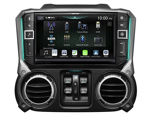 Alpine i509-WRA-JK, 9" Weather-Resistant Multimedia Receiver for Select JEEP Wrangler