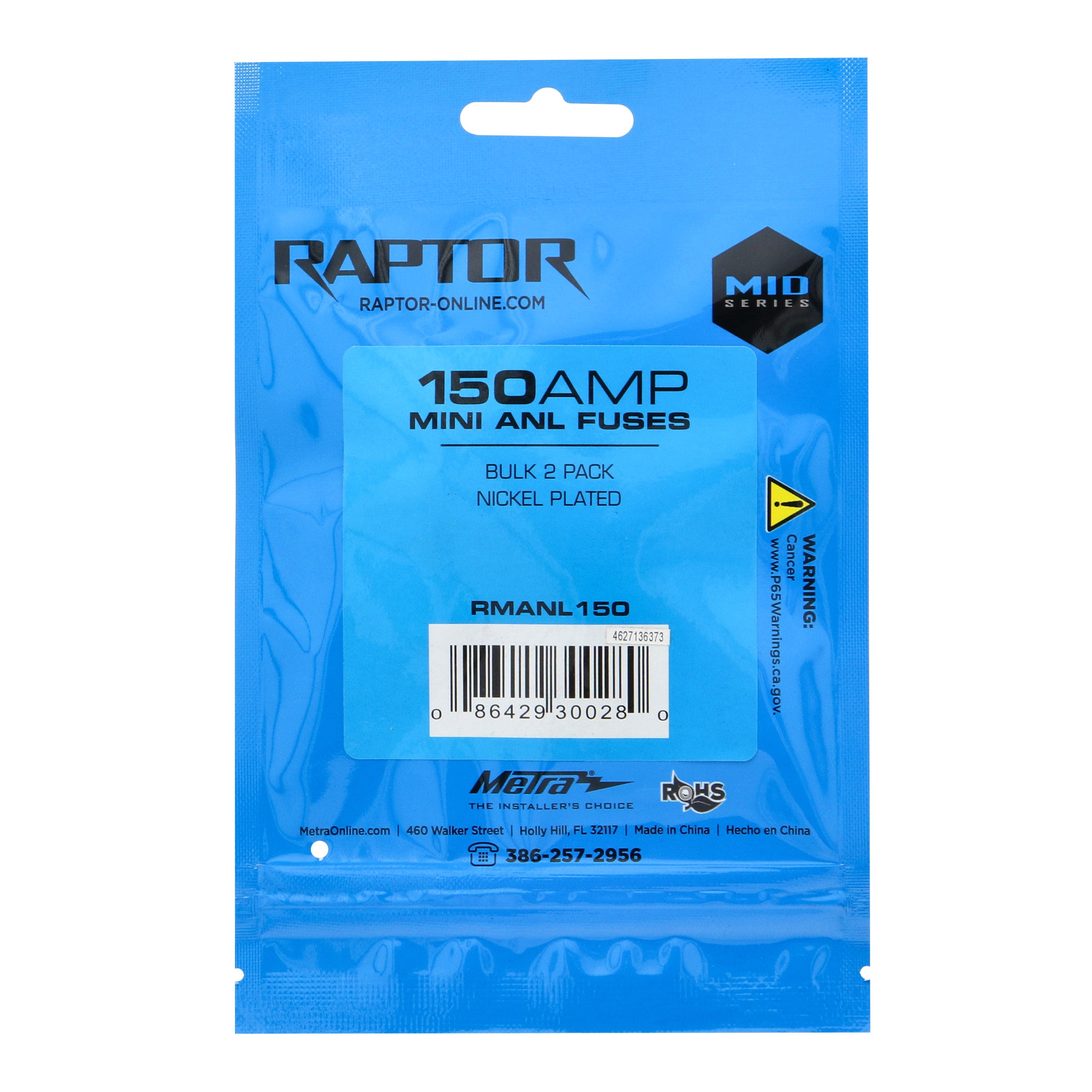 Raptor RMANL150, (2)Fuses MANL 150 Amp