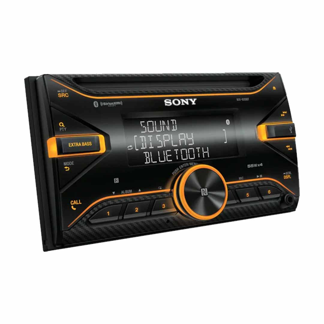 Sony WX-920BT, Double DIN CD/MP3 Bluetooth Car Stereo w/ Variable Color Display (OB)