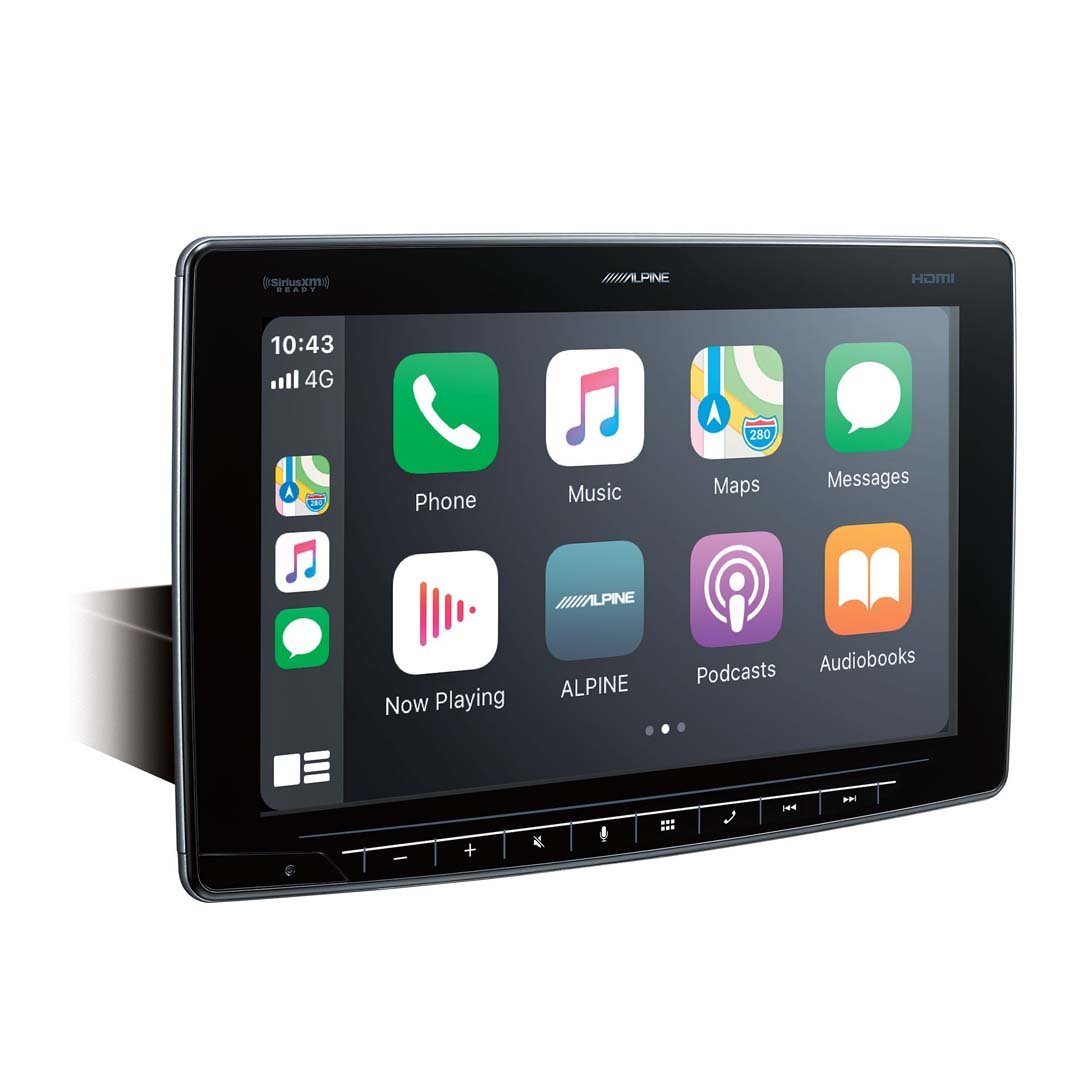 Alpine iLX-F411, Halo 11" Digital Media Receiver w/ CarPlay & Android Auto (OB)