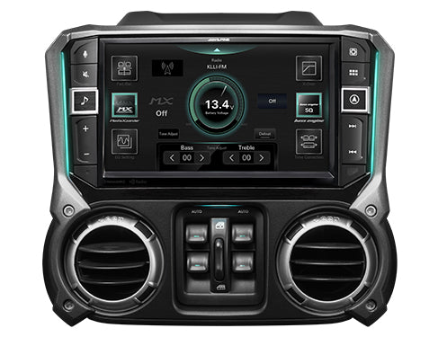 Alpine i509-WRA-JK, 9" Weather-Resistant Multimedia Receiver for Select JEEP Wrangler