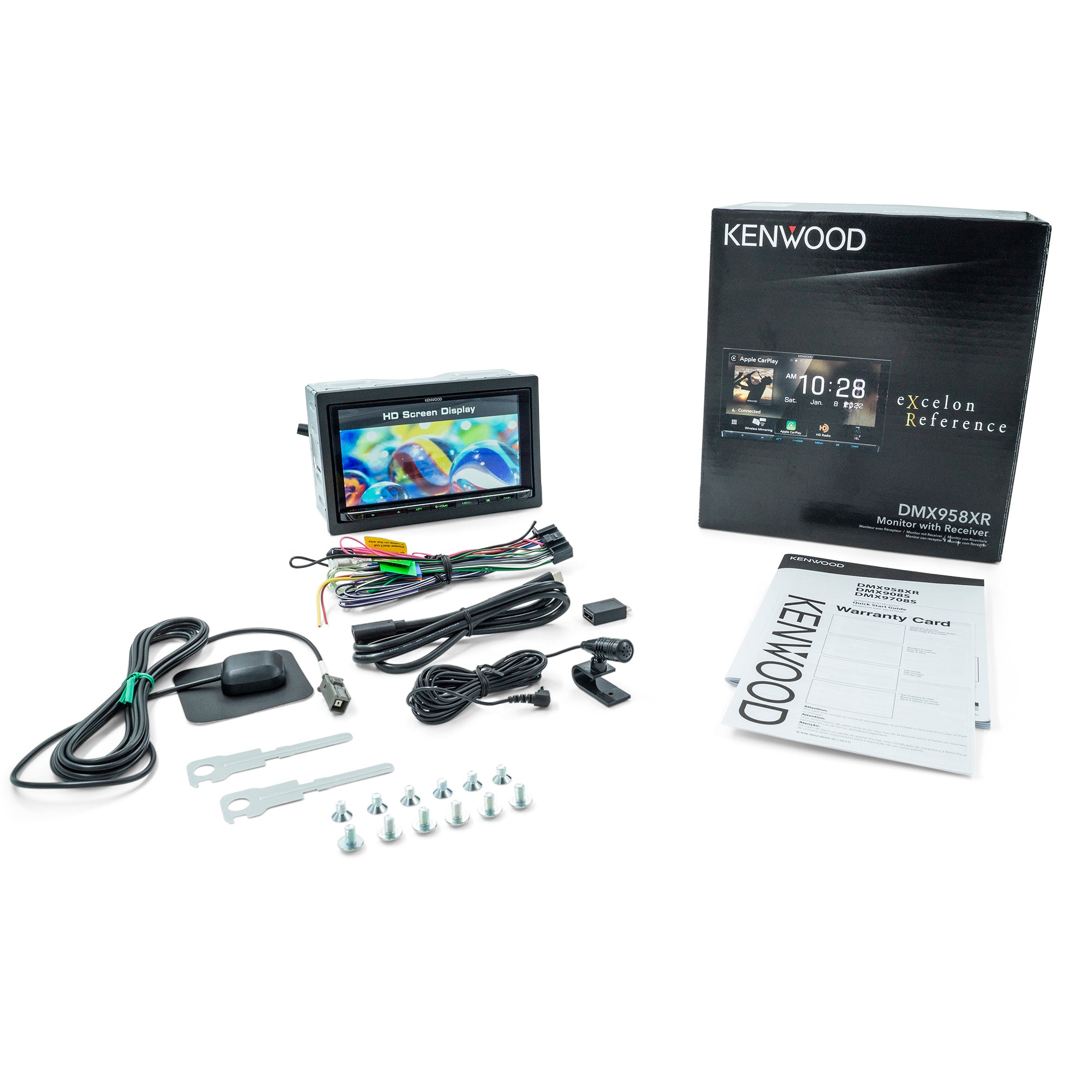 Kenwood DMX958XR, eXcelon 6.8" Double Din Multimedia Receiver w/ Apple CarPlay™ and Android Auto™ (Does Not Play CDs)