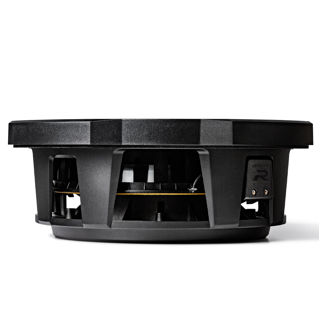 Alpine RS-W10D2, R Series 10" 2 Ohm DVC Shallow Sub, 600 Watts Open Box