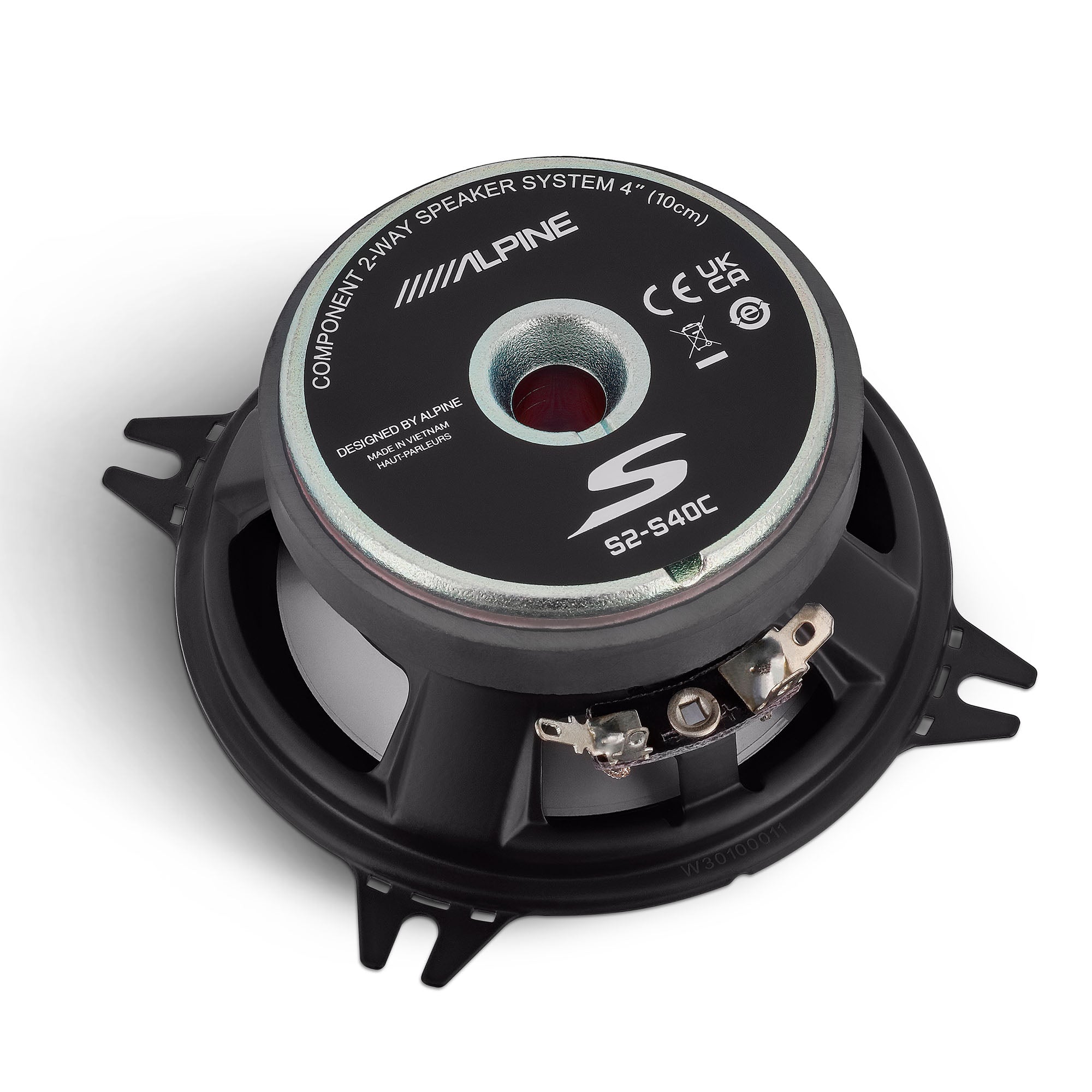 Alpine S2-S40C, S Series 4" 2-Way Hi-Res Speakers + Sound Damping Kit Bundle