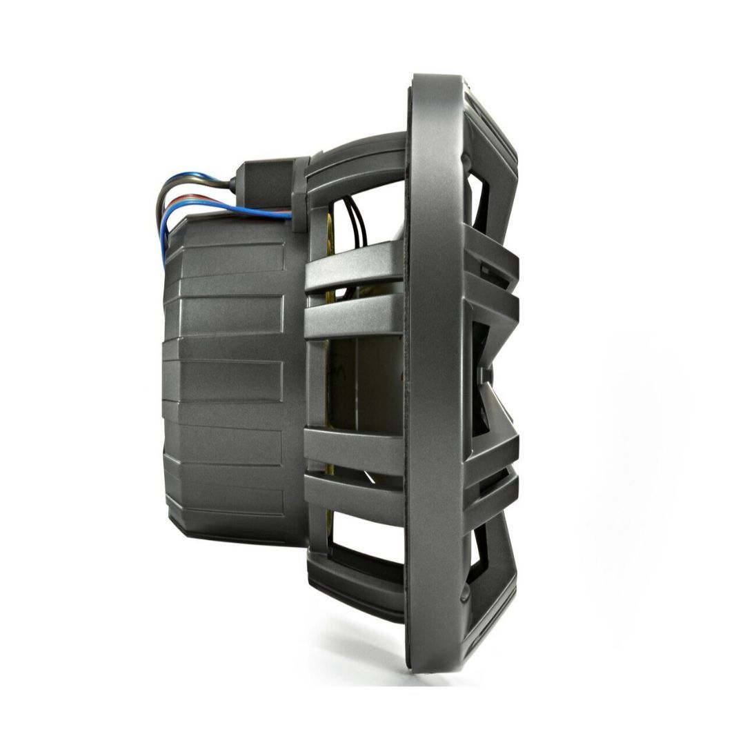 Kicker KM84L, KM 8" Marine Speakers w/ LED, Charcoal & White Grilles (OB)