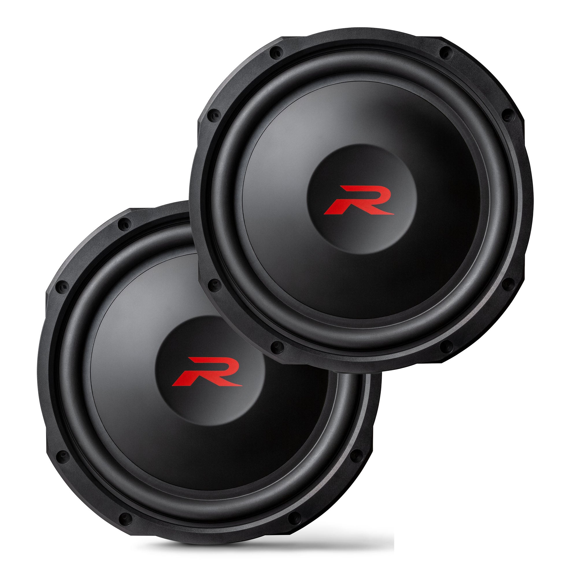 2x Alpine RS-W10D4,  R Series 10" Dual 4 Ohm Voice Coil Shallow Subwoofers - Pair