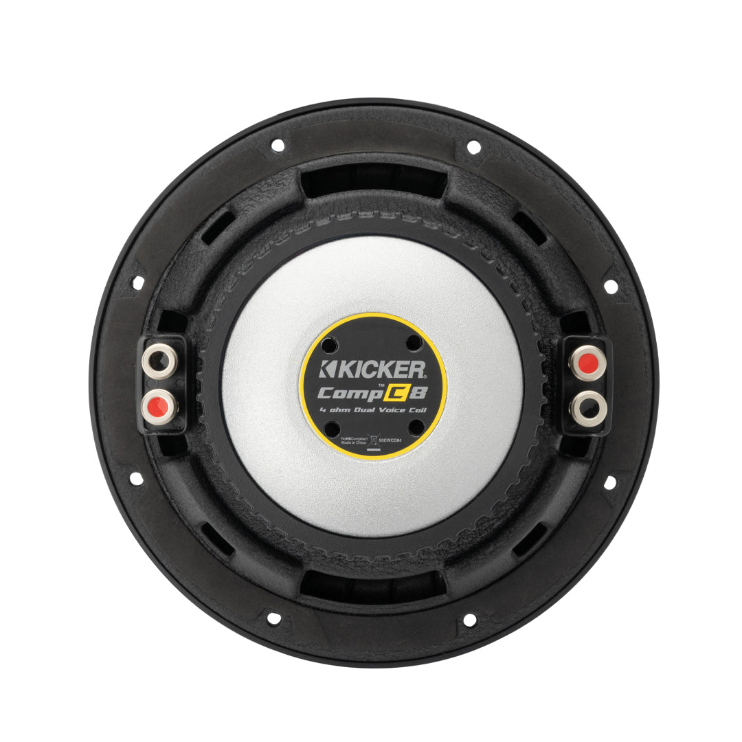 Kicker CWCD84, CompC 8" Single Voice Coil Subwoofer, 4 Ohm (50CWCD84)