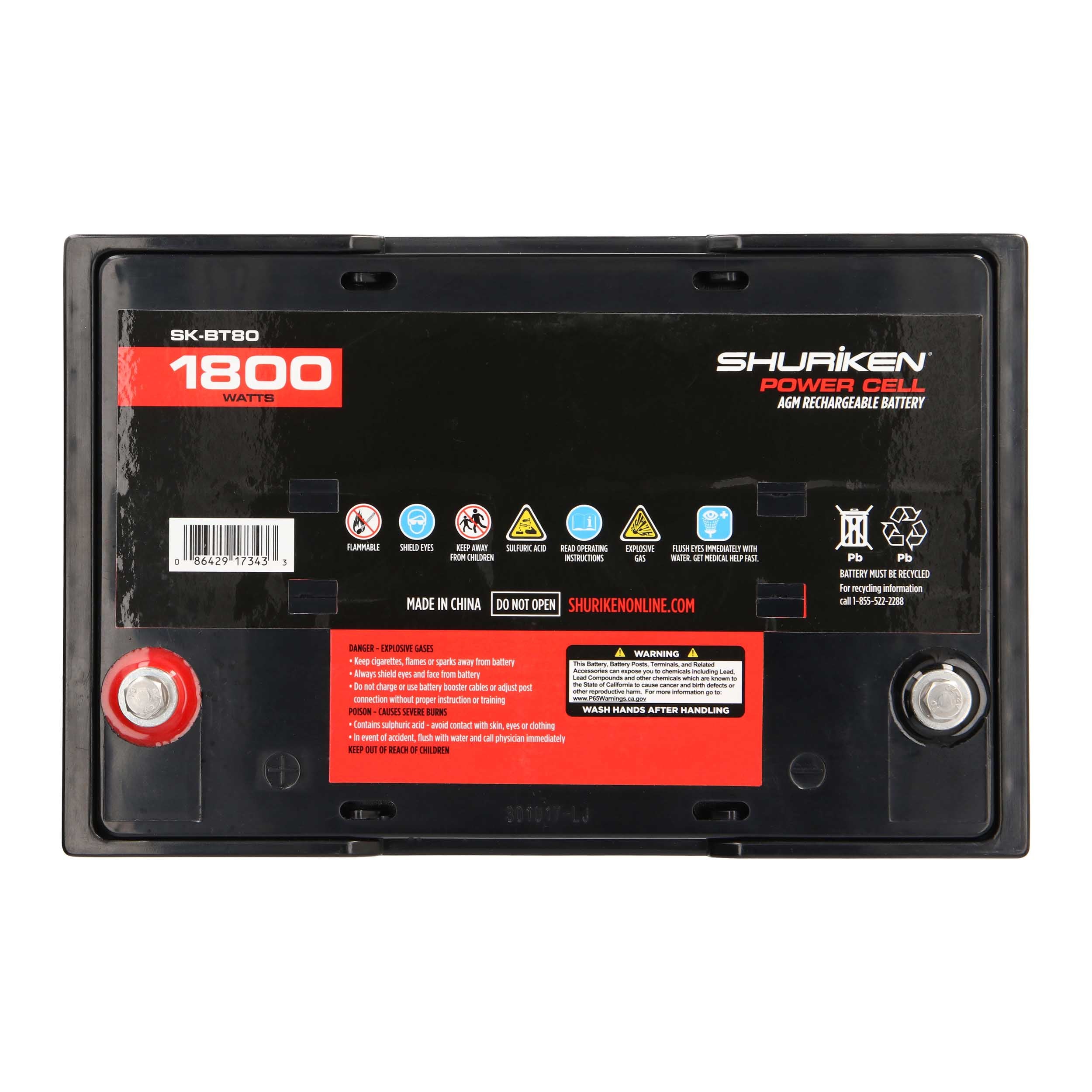 Shuriken SK-BT80, Battery '1800' 80 Amp Hour