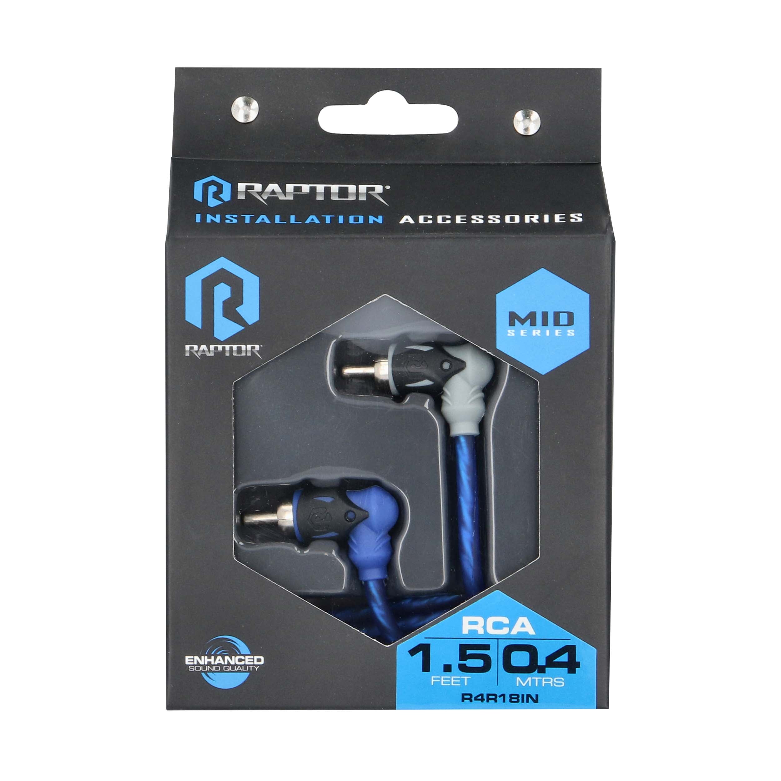 Raptor R4R18IN, RCA 2ch 1½'