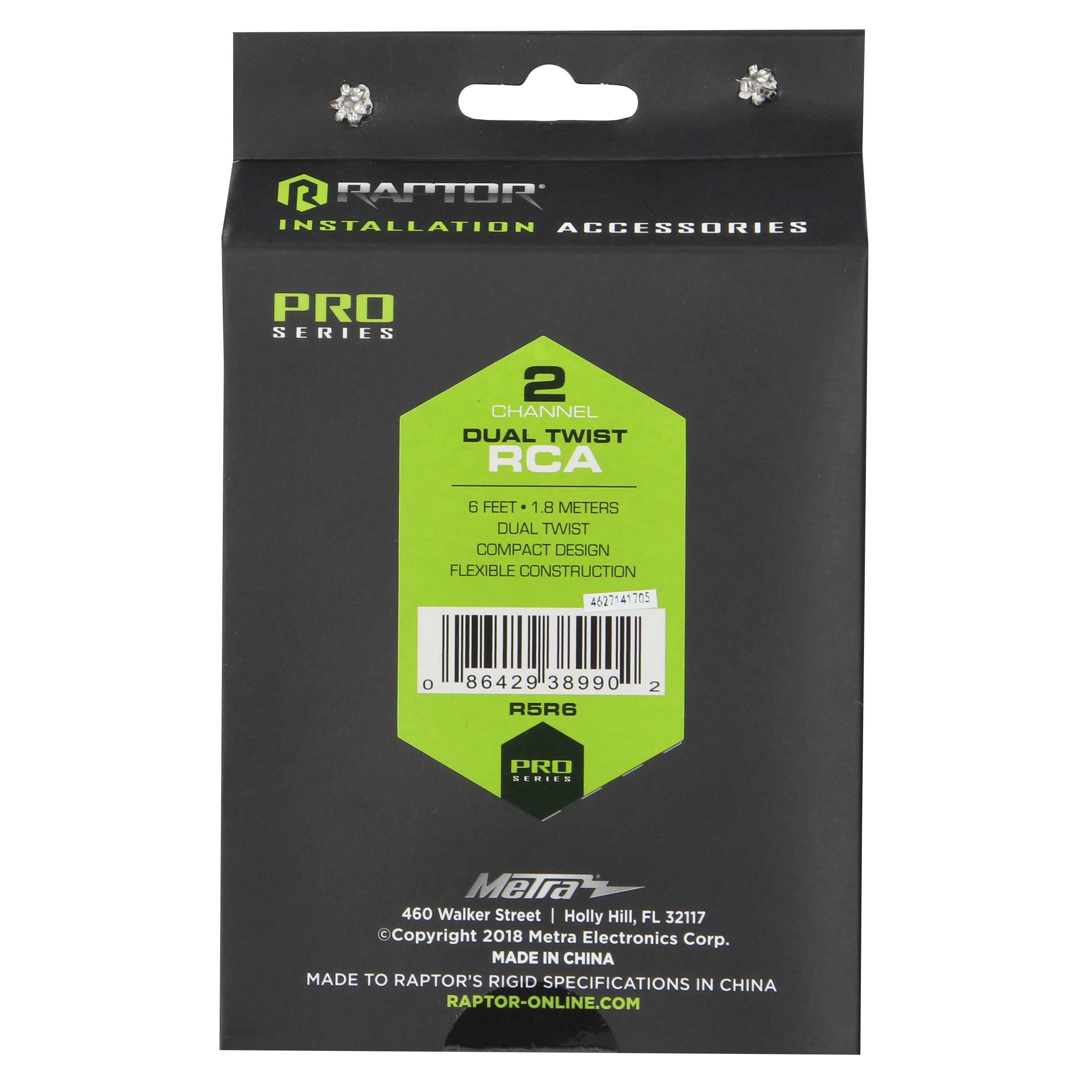 Raptor R5R6, RCA 2ch 6'