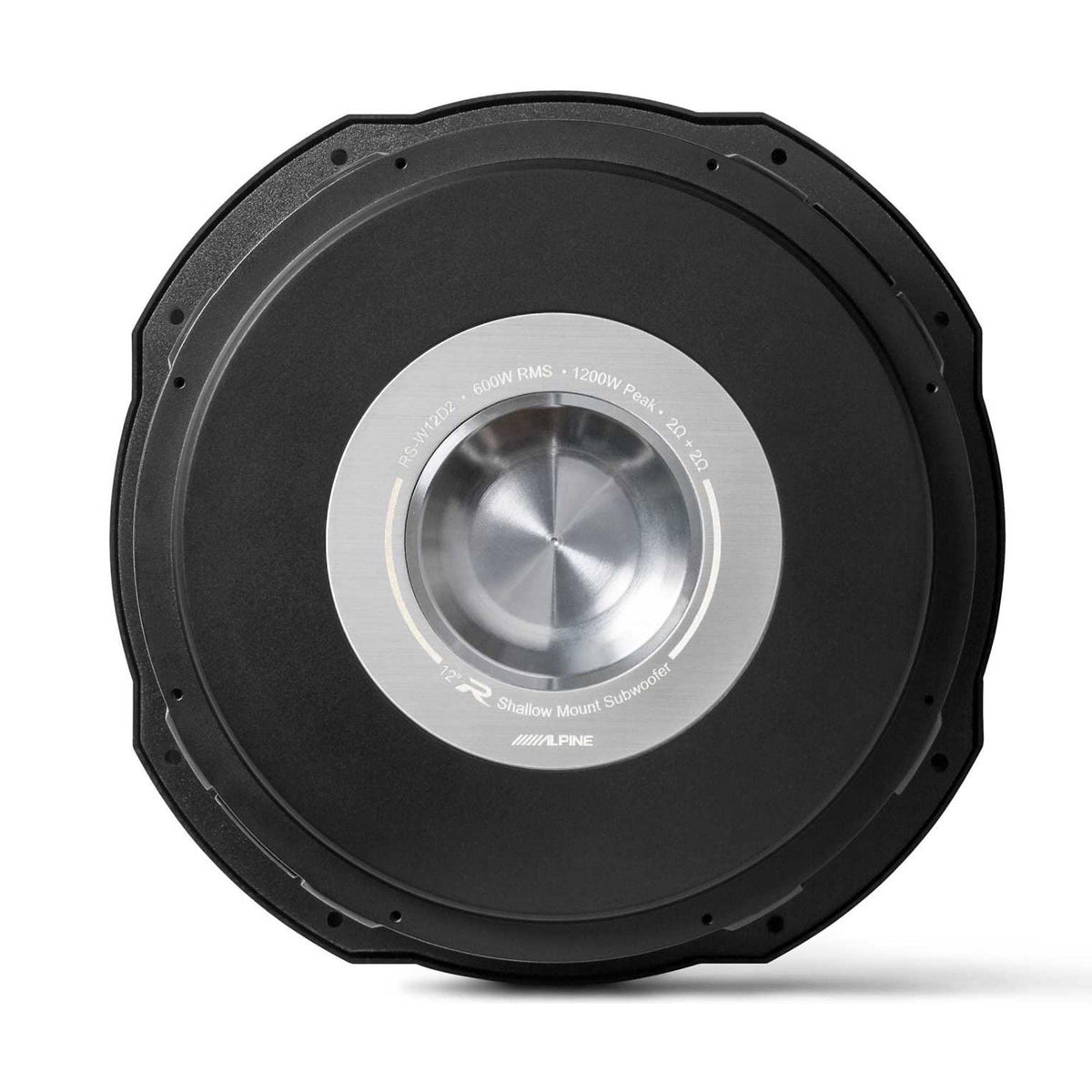Alpine RS-W12D4, R Series 12" 4 Ohm DVC Shallow Sub, 600 Watts Open Box