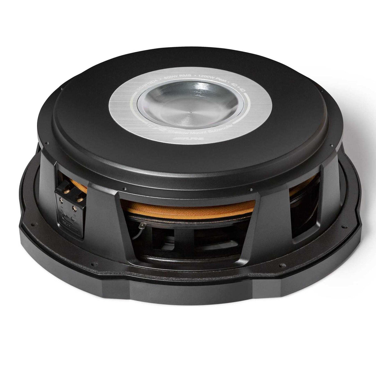 Alpine RS-W12D4, R Series 12" 4 Ohm DVC Shallow Sub, 600 Watts Open Box