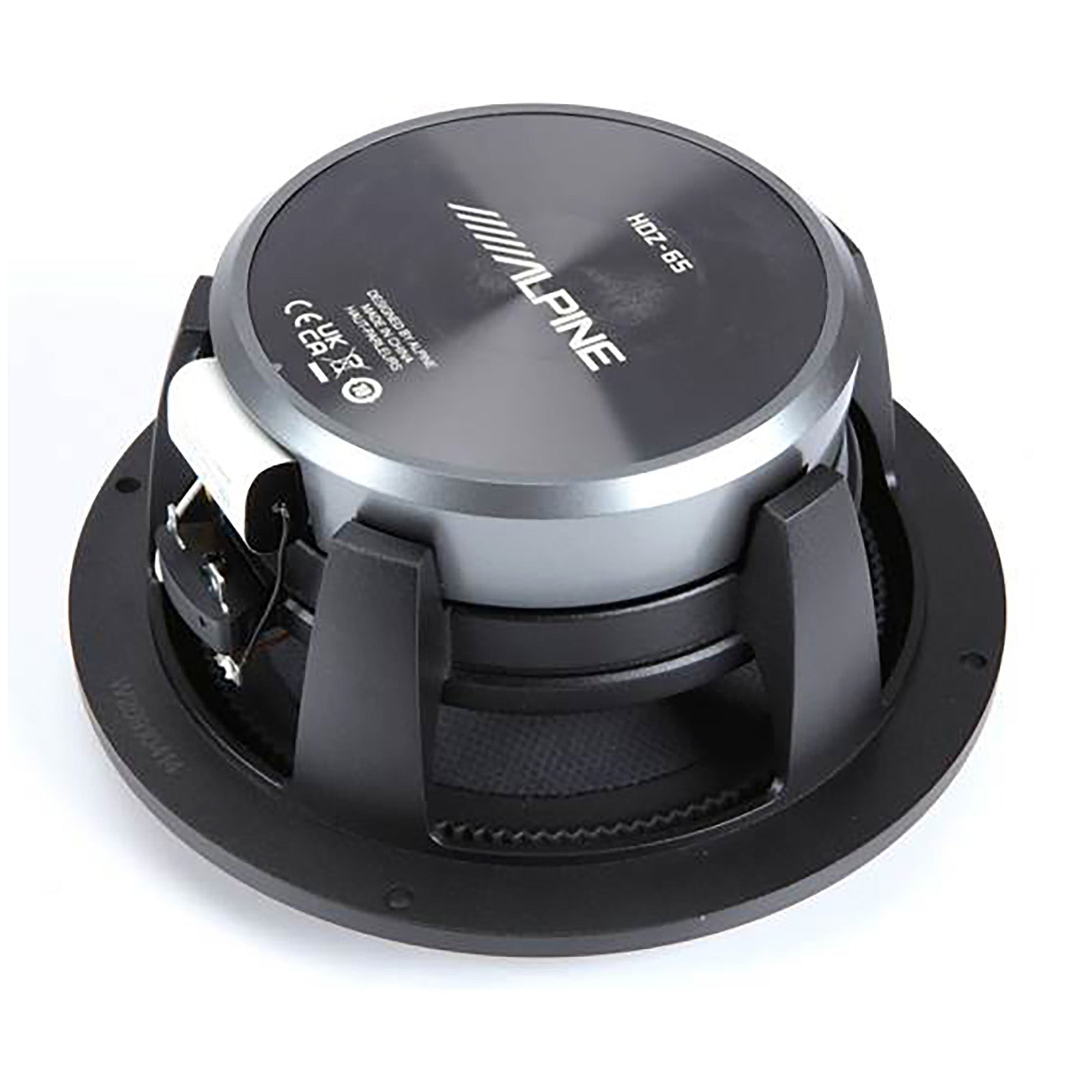 Alpine HDZ-65, Status Series Hi-Res 6.5" 2-Way Speakers + Foam Baffle Kit Bundle