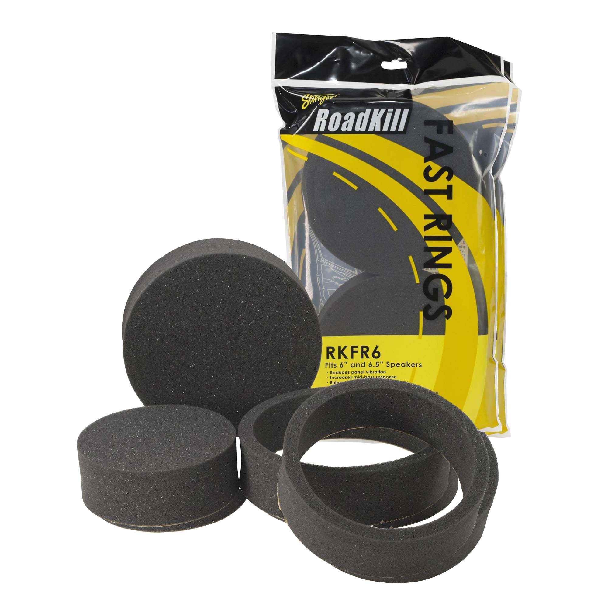 Alpine HDZ-65, Status Series Hi-Res 6.5" 2-Way Speakers + Foam Baffle Kit Bundle