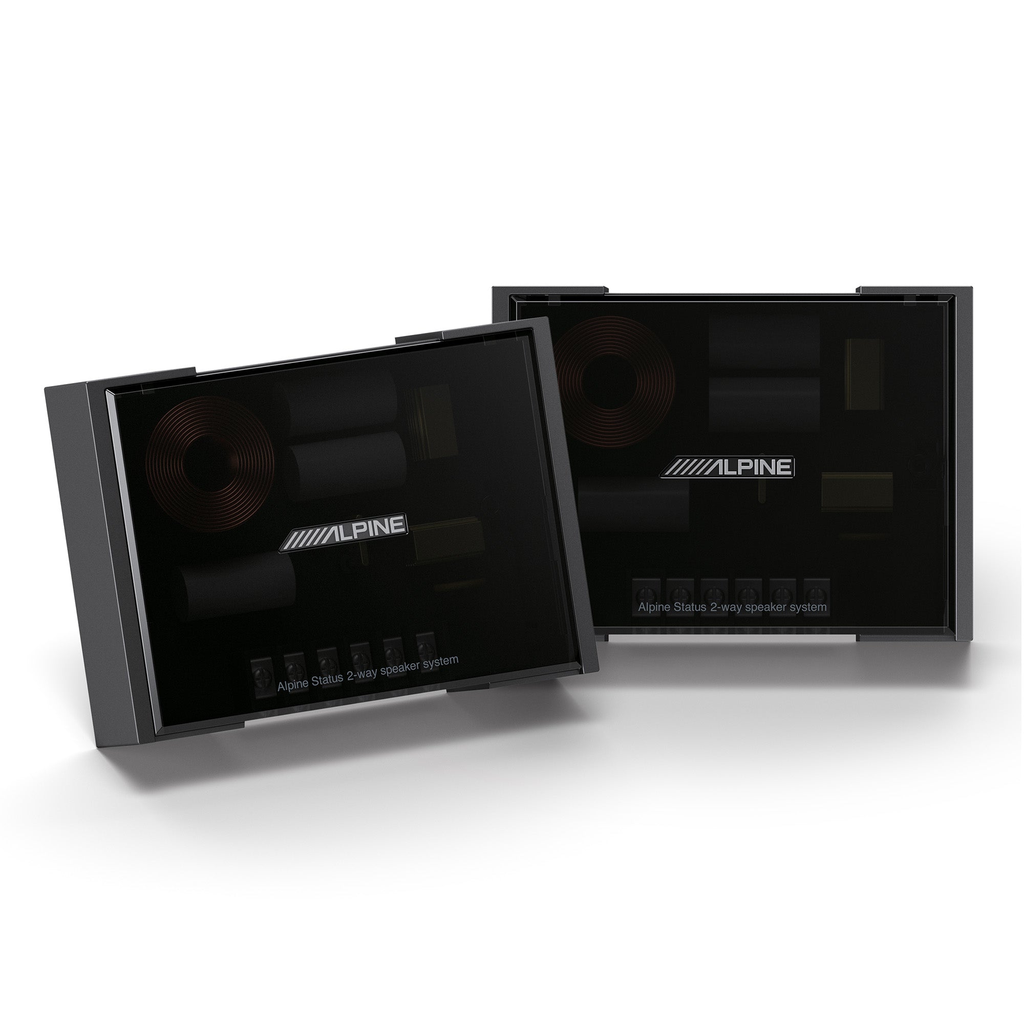 Alpine HDZ-653, Status Series Hi-Res 6.5" 3-Way Speakers + Foam Baffle Kit Bundle