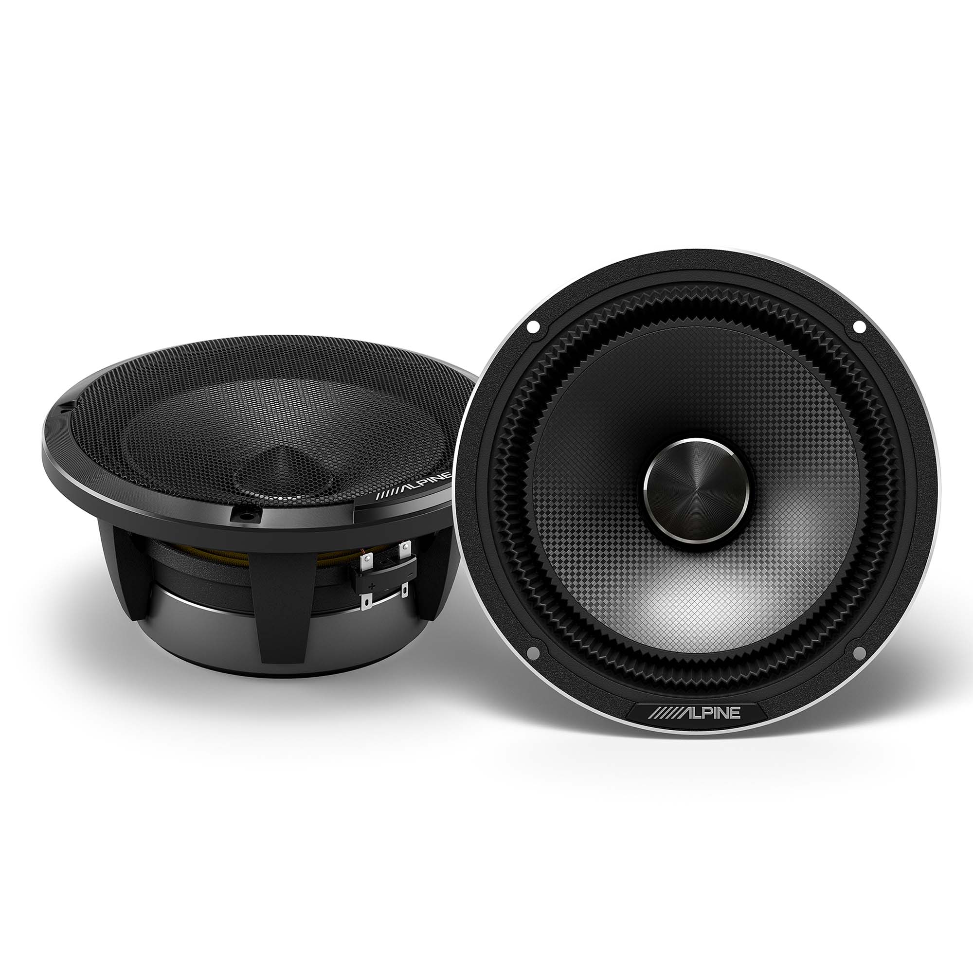 Alpine HDZ-653, Status Series Hi-Res 6.5" 3-Way Speakers + Foam Baffle Kit Bundle