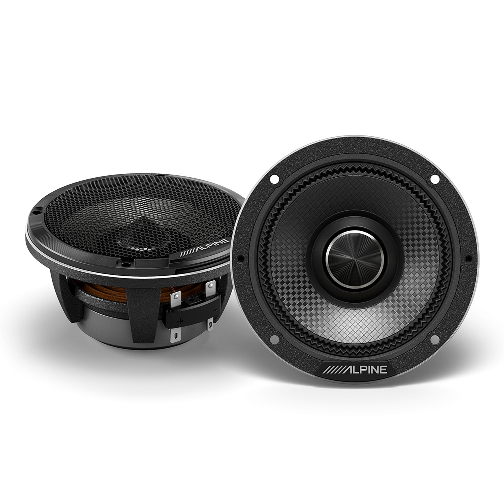Alpine HDZ-653S, Status Series Hi-Res 6.5" 3-Way Speakers + Foam Baffle Kit Bundle