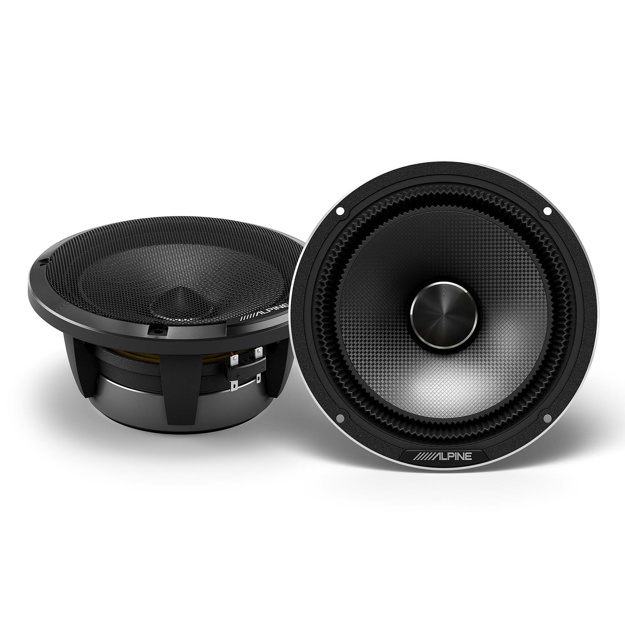 Alpine HDZ-65C, Status Series Hi-Res 6.5" 2-Way Speakers + Foam Baffle Kit Bundle