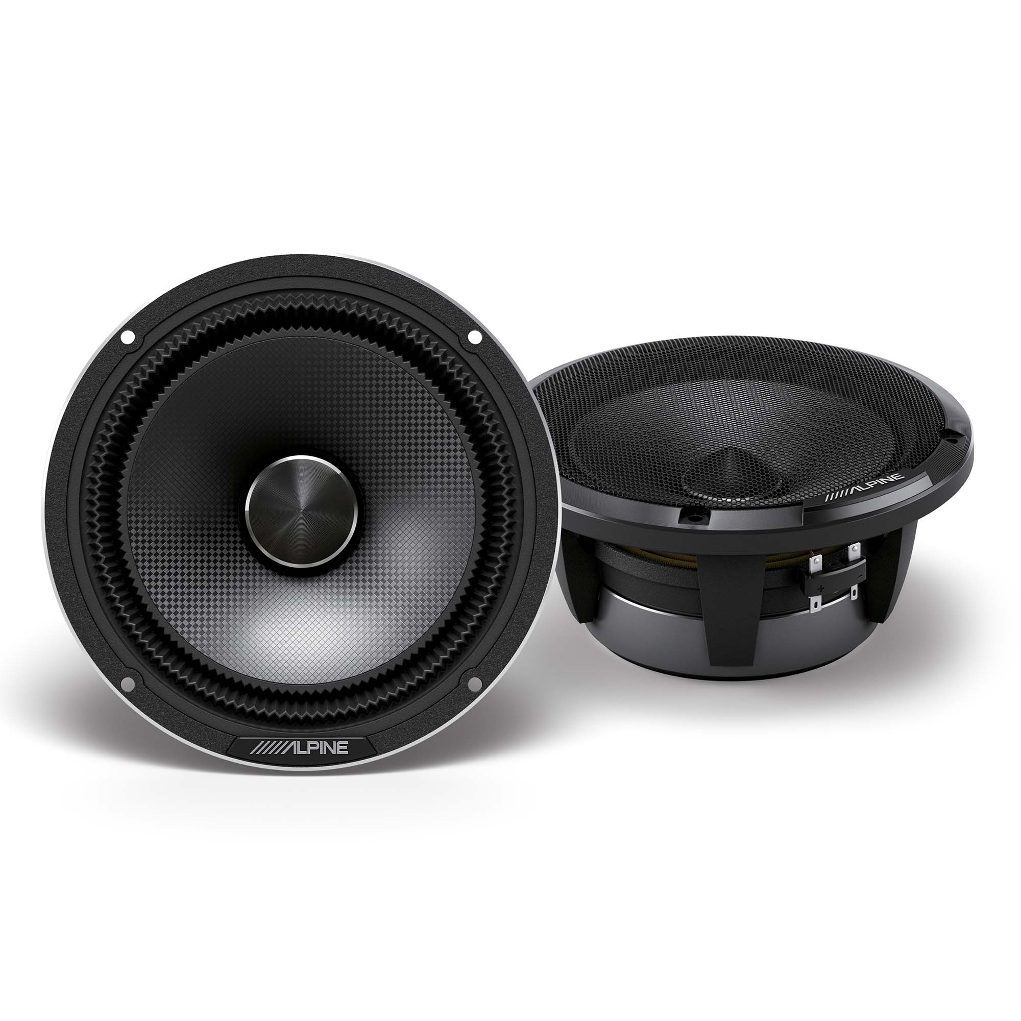 Alpine HDZ-65C, Status Series Hi-Res 6.5" 2-Way Speakers + Foam Baffle Kit Bundle