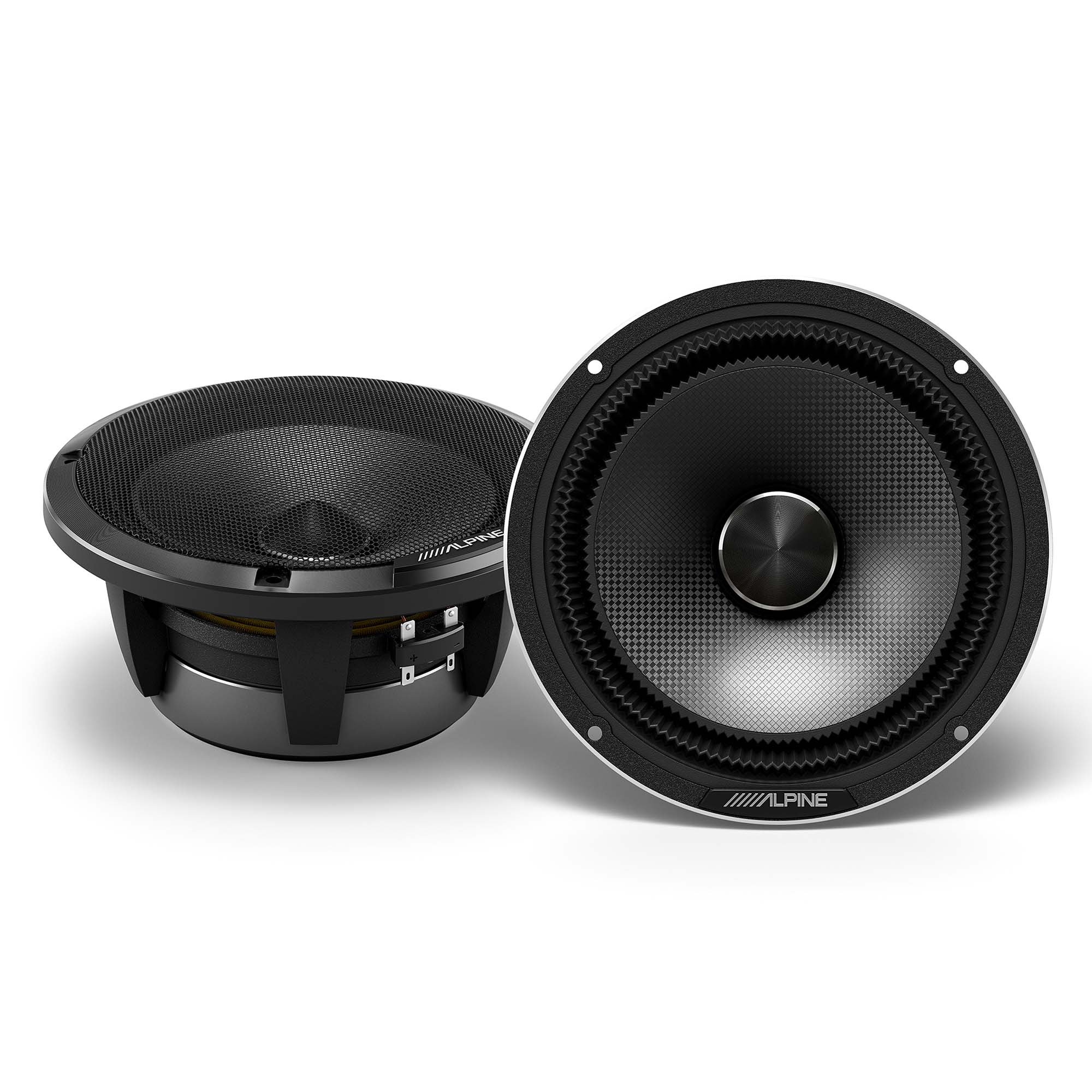 Alpine HDZ-65CS, Status Series Hi-Res 6.5" 2-Way Speakers + Foam Baffle Kit Bundle