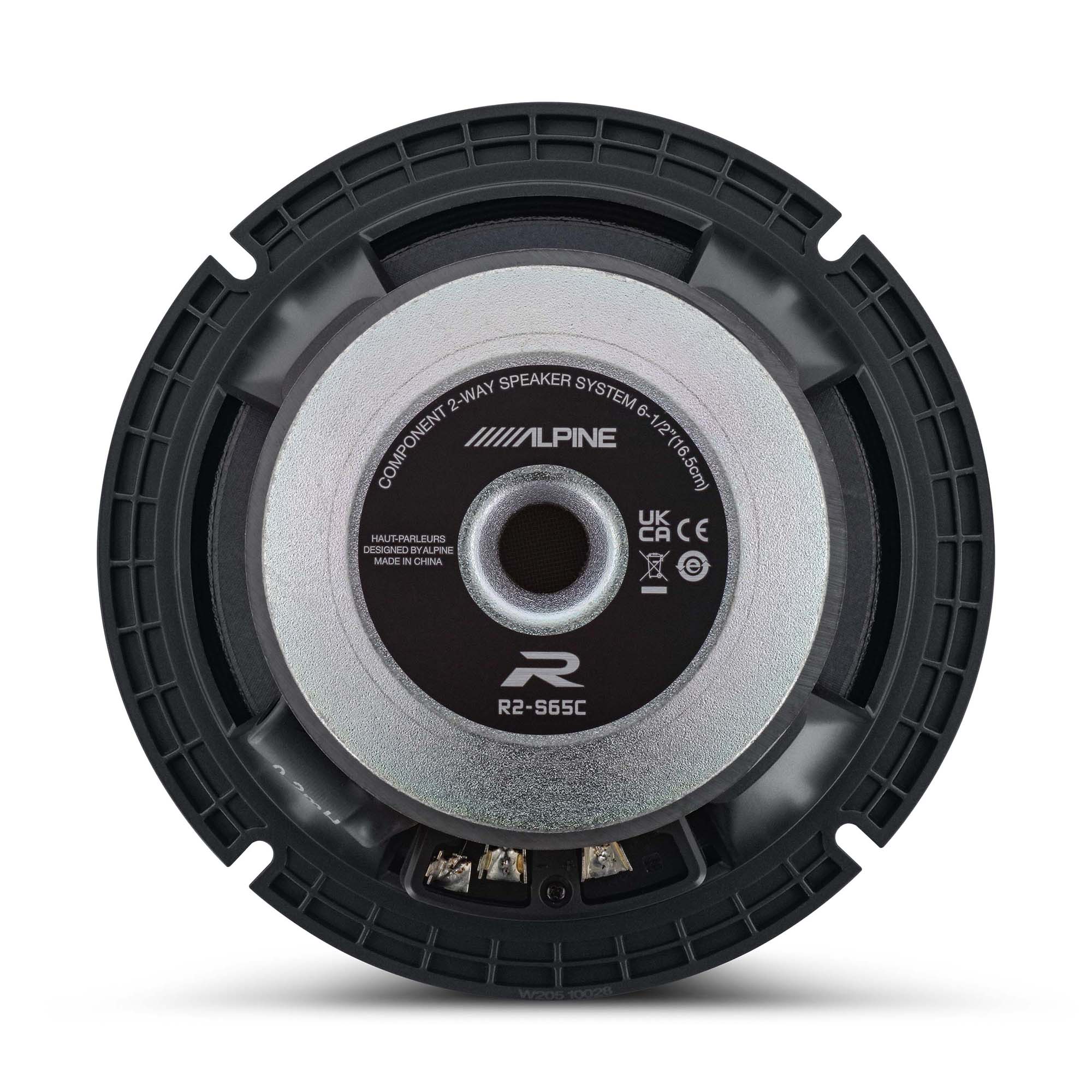 Alpine R2-S65C, R Series 6.5" 2-Way Hi-Res Speakers+ Foam Baffle Kit Bundle