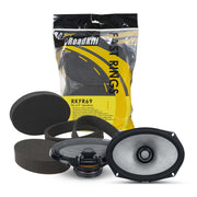 Alpine R2-S69, R Series 6x9" 2-Way Hi-Res Speakers + Foam Baffle Kit Bundle
